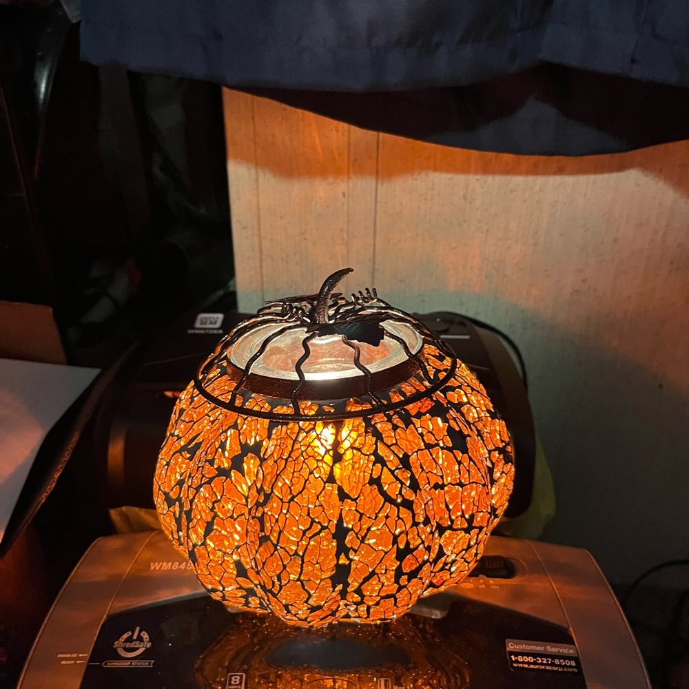 Mosaic Pumpkin Scentsy warmer.